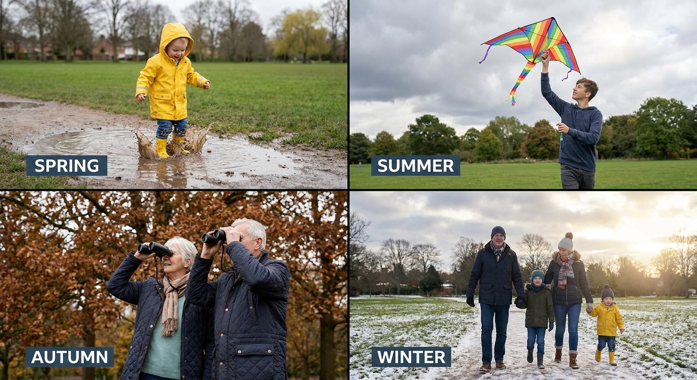 Outside, Anytime: Comparing Low-Prep Outdoor Activities for Every Age and Season